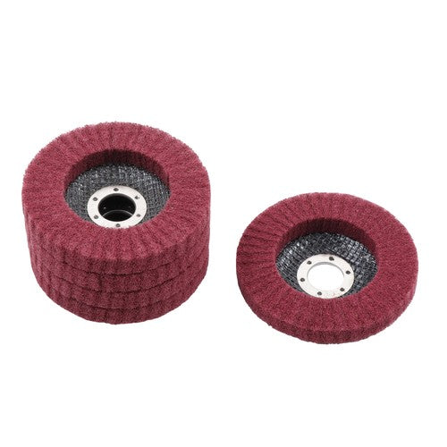 DURAFORCE 10 Pcs 4-1/2" Scour Flap Discs 320 & 600 Grit Sanding Discs for Angle Grinder