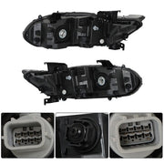 DURAFORCE Headlamps For Honda Accord 2018-2020 Halogen Headlights Clear W/LED DRL LH&RH
