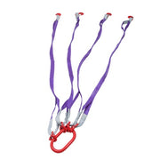 DURAFORCE 6600LBS Capacity 5FT Lifting Slings with G80 4 Legs Grab Hook and Adjuster