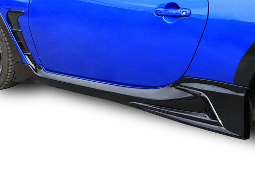 DURAFORCE Black Side Skirts for TRD Style ABS for 2022-2024 for Toyota GR86 for Subaru BRZ