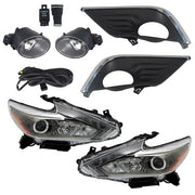 DURAFORCE LED Headlights Replacement For 2016-2018 Nissan Altima Halogen Fog Lights L+R