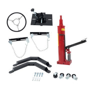 DURAFORCE Hydraulic Transmission Jack 2-Stage 1322-1660LBS Capacity 360° Swivel Wheel