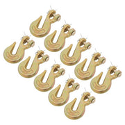 DURAFORCE 10 Pack 5/16 Inch G70 Clevis Grab Hooks Chain Hooks - 5400lbs Working Load Limit