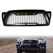 DURAFORCE Black Plastic Front Upper Bumper Grille W/ LED For Toyota Tacoma 2005-2011