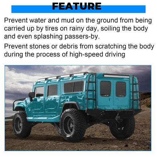 8Pcs Fender Flares Overfender With Hardware For Hummer H1 Humvee HMMWV