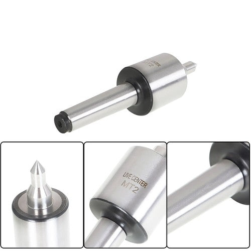 DURAFORCE For Morse Taper Precision 0.000197'' CNC Long Spindle Lathe Tool MT2 Live Center