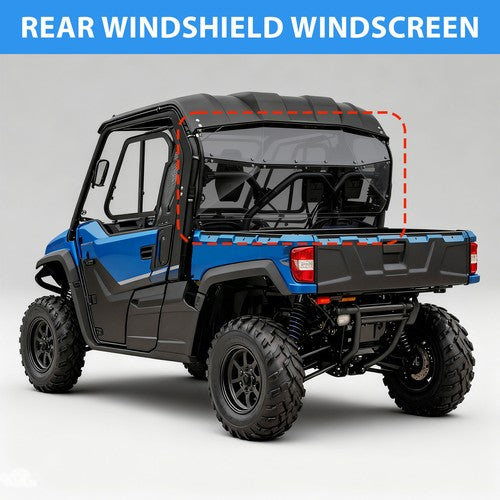 DURAFORCE For Yamaha Viking 700 2013 Up 2014 15 16 UTV Tinted Rear Windshield Windscreen