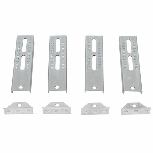 8 Pcs 10 Inch Tall Galvanized Boat Trailer Vertical Bunk Board Brackets Bolster