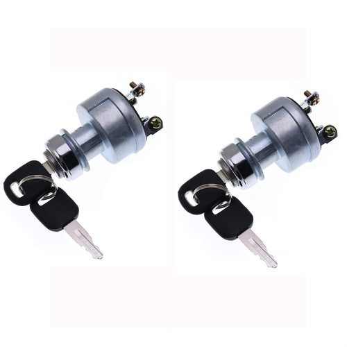 DURAFORCE 2pk Ignition Key Starter Switch With Key For CAT Caterpillar 9G7641 9G-7641