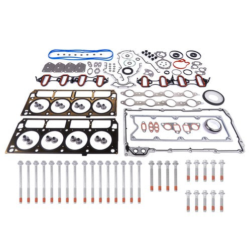 DURAFORCE Full Gasket Set Head Bolts For 2002-2011 Chevrolet GMC Buick Cadillac 4.8L 5.3L
