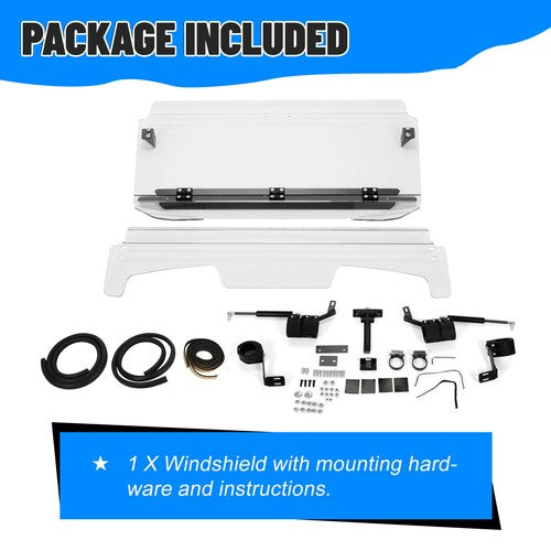 Scratch Resistant Flip Windshield for Polaris RZR XP Turbo S 2019 XP 4 Turbo S