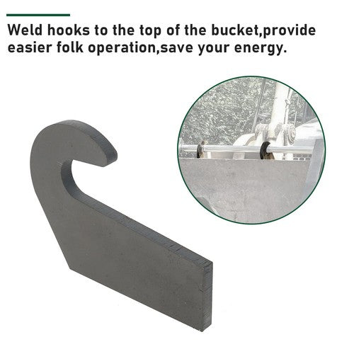 DURAFORCE 4 Mounting Brackets for Pin Type over the Bucket Loader Pallet Forks Weld 6500lb