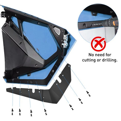 Lower Doors Valance Inserts Fender Trim for RZR Pro XP 20 25 2x Pro R Turbo R