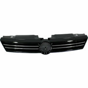 DURAFORCE For 2011-2014 VW Volkswagen Jetta Front Bumper Gray Grille W/Chrome Trim