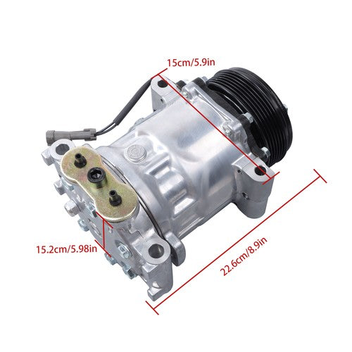 DURAFORCE A/C Compressor HT6 Compressor for Chevy Tahoe C1500 K1500 1996 1997 1998 1999