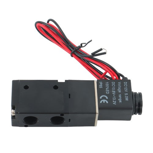 DURAFORCE 1/4" 3 Way 2 Position Directional Control Electric Solenoid Air Valve 12V DC HOT