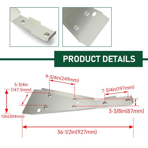 DURAFORCE Full Frame Engine Skid Plate Glide For Honda TRX400EX 400EX 400X 99-14 FPE104