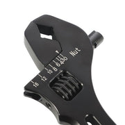 DURAFORCE Black Aluminum 3AN to 16AN Adjustable Wrench Tool Spanner For Hose End Fitting
