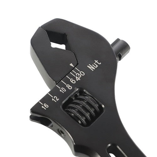 DURAFORCE Black Aluminum 3AN to 16AN Adjustable Wrench Tool Spanner For Hose End Fitting