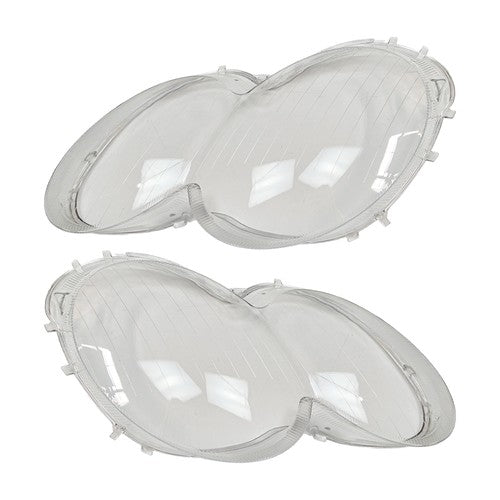 1 Pair Clear Front Headlight Lens Cover for Mercedes Benz W230 2003 2008