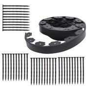 DURAFORCE Lawn Border L-shaped Lawn Garden Edging Kit 40FT With 40Pcs Anchoring Spikes