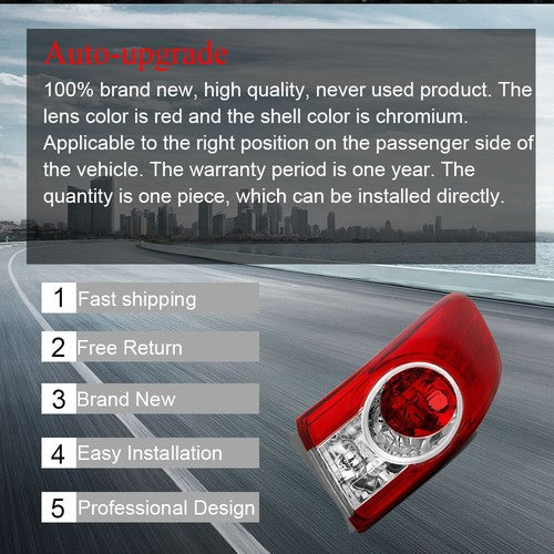 DURAFORCE Fit For Toyota Corolla 2011-2013 Right Passenger Side Tail Combo Light TO2805111