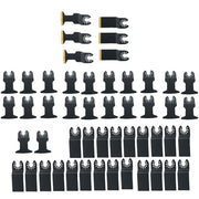 DURAFORCE Tool Blades Curved Edge Oscillating Saw Blades 50PCS Titanium Oscillating