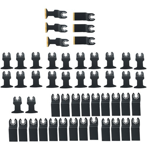 DURAFORCE Tool Blades Curved Edge Oscillating Saw Blades 50PCS Titanium Oscillating