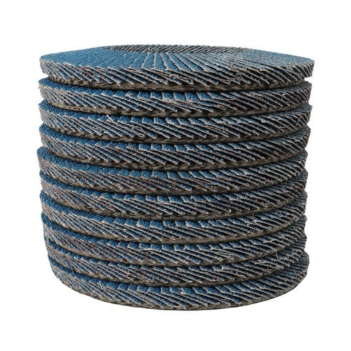 DURAFORCE 10× 5" 125mm Premium Zirconia Flap Disc Grit40/ Wheel Angle Grinder Sanding Disk