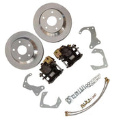 DURAFORCE Rear Brake Disc Set for GM 7.5 Inch 10 Bolt Bolt-On Rear Brake Kit w/ E-Brake