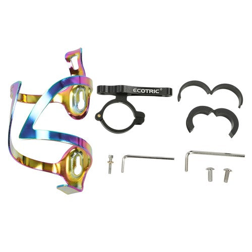 ECOTRIC Colorful Bottle Cage Aluminum Bike Water Bottle Holder
