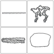DURAFORCE Chainsaw Chain 16 Inch 3/8LP .050 Alloy Rounded 56 knots Sawwood Chain