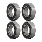 DURAFORCE 1641-2RS Ball Bearing 1" x 2" x 9/16 Rubber Sealed (Qty 4)