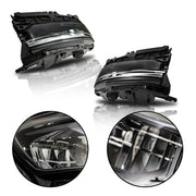 DURAFORCE For Grand Cherokee 2021-2024 (w/o Animation & Leveling) Pair Headlamps LED Black