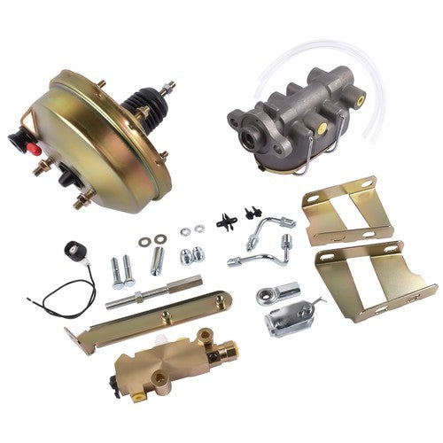DURAFORCE 8" Brake Booster Conversion Kit for 1960-1966 Chevy C10 C20 Zinc Disc/Drum Valve