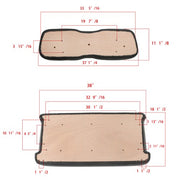 DURAFORCE NEW Golf Carts Black Front Seat Bottom + Back Cushion For Club Car DS 2000.5-Up