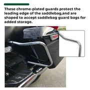 DURAFORCE Saddlebag Bracket Guard Crash Bars For Harley Touring Road Street Glide FLHX 14+