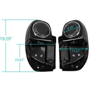 DURAFORCE Lower Vented Fairing 6.5" Speaker Box Pod For Harley Touring Electra Glide 14-24