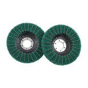 DURAFORCE 10 Pack 4-1/2 Inch Scour Flap Discs 120 and 240 Grit Grinding Sanding Discs