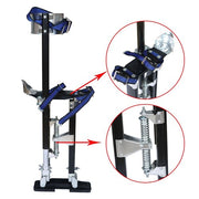 DURAFORCE 15" - 23" Adjustable Drywall Stilts Painters Walking Finishing Tools Black