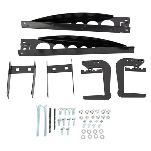 Pair RV 4 Inch Square Rear Bumper Mounting Cargo Carrier Arms Bracket