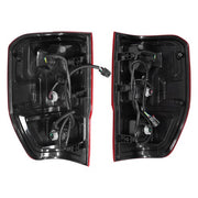 DURAFORCE Tail Light Left+Right Side Halogen Rear For Ford Ranger XL 2019 2020-2022 Chrome