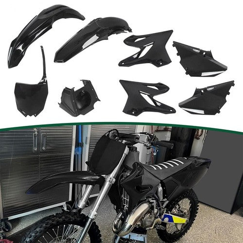 DURAFORCE For Yamaha YZ125 YZ250 2002-2020 Restyle Black Plastic Kit Set 2018 Style