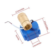 DURAFORCE Solid Motorized Ball Valve 3/4in Standard Port Brass 9-24V NC Auto Return