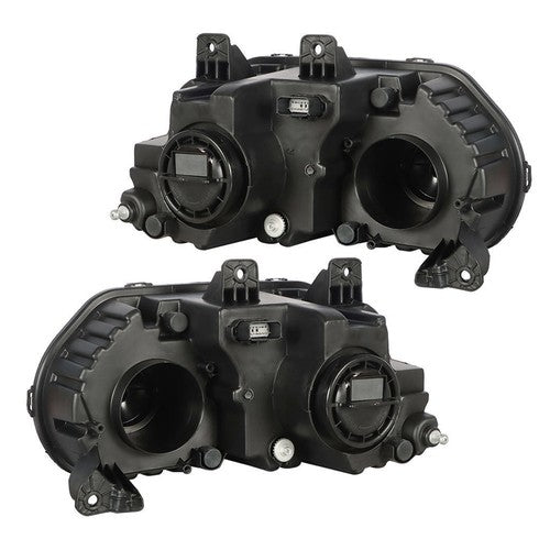 DURAFORCE Pair Set For Dodge Challenger 2015-2018 Headlight Replacement Halogen Clear Lens