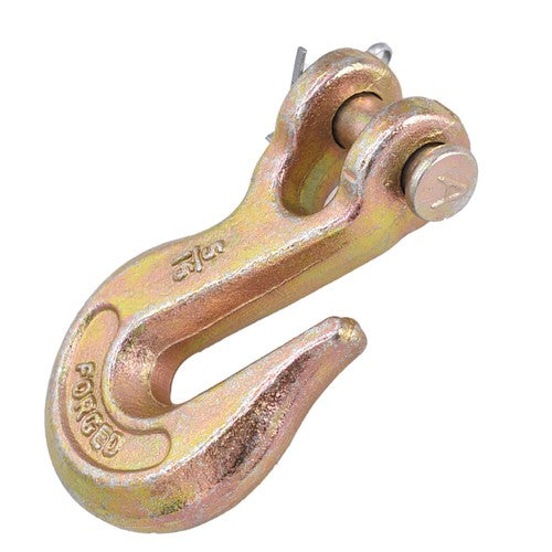 DURAFORCE 10 Pcs 5/16" Clevis Chain Grab Hook Wrecker Tow Chain Truck Trailer Tie
