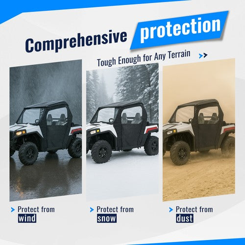 Utv Soft Full Doors Cab Enclosures For Polaris Rzr 800 800s 2008-2014