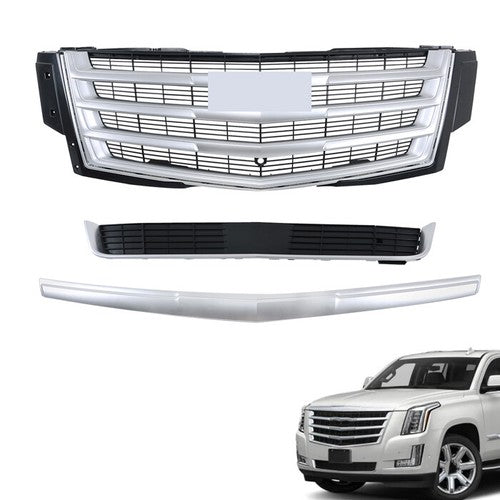 DURAFORCE New Bumper Grille Hood Molding Lower Front For Cadillac Escalade 15-20 Plastic
