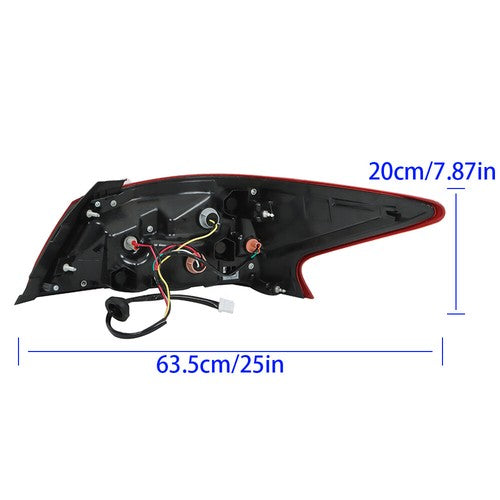 DURAFORCE Fit For Nissan Altima 2016-2018 Red Left Driver Outer Side Tail Light Brake Lamp