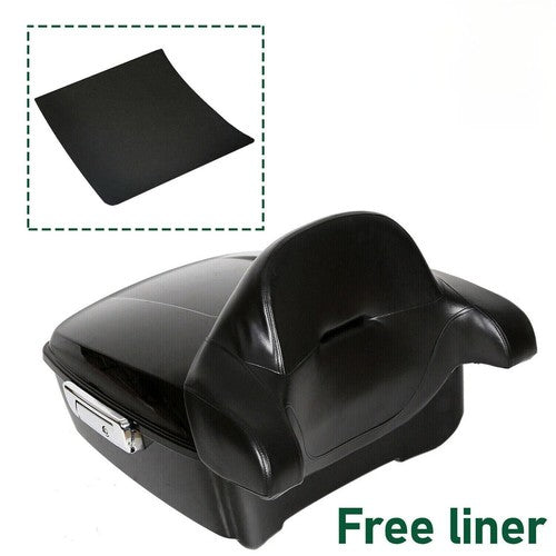 DURAFORCE King Luggage Trunk Backrest For Harley Davidson Street Road Glide 2014-26